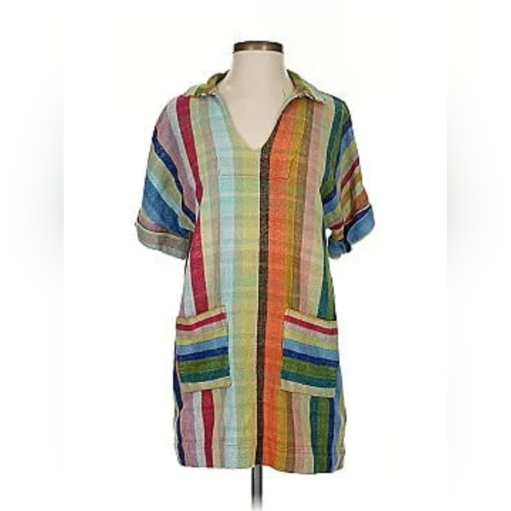 Warm Multi Striped Shift Dress size 2